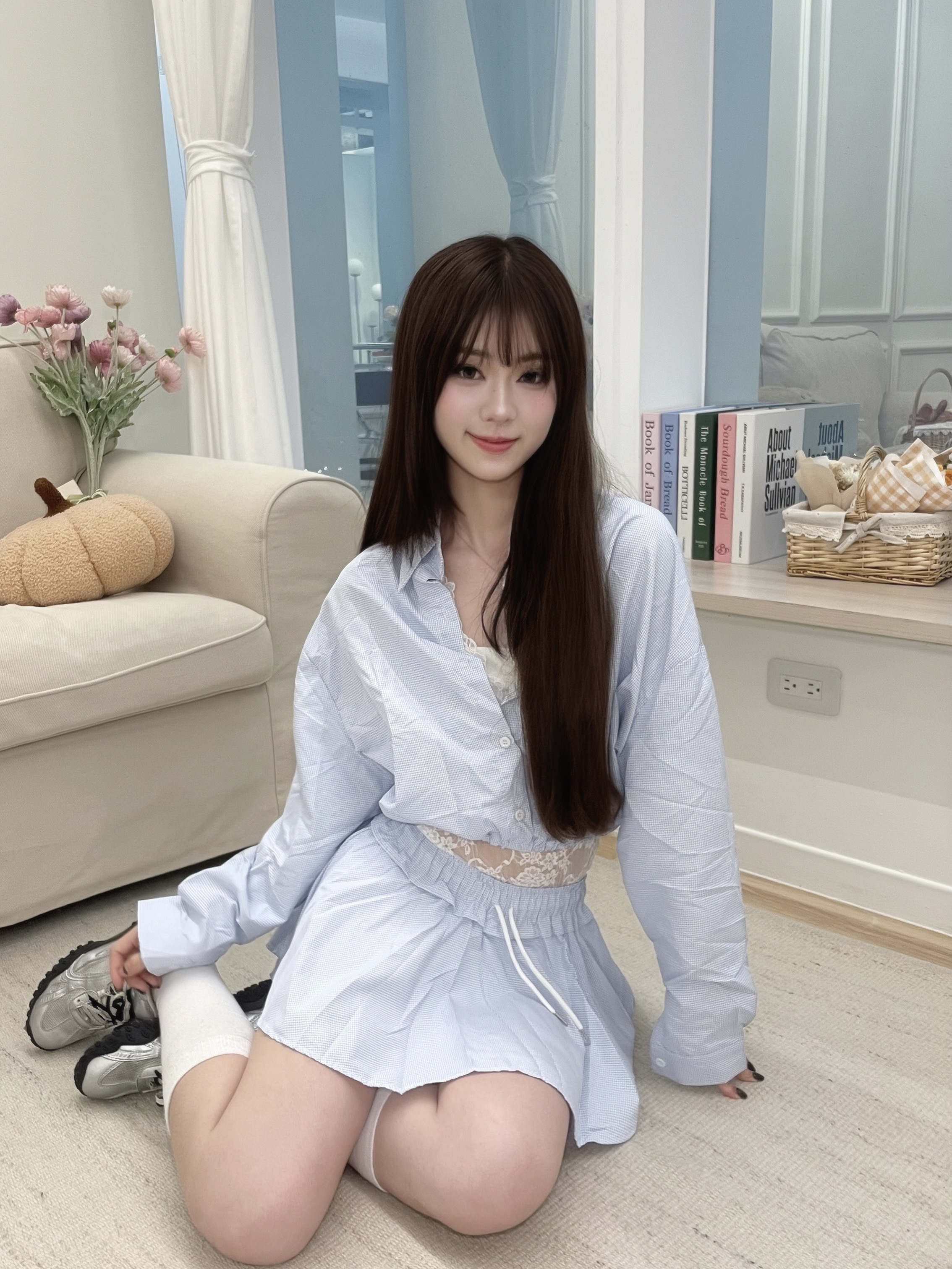 #TS0901純欲風襯衫套裝