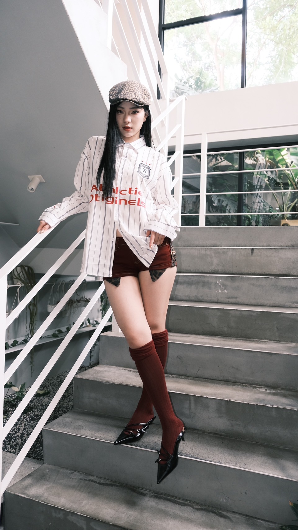  美式立領襯衫