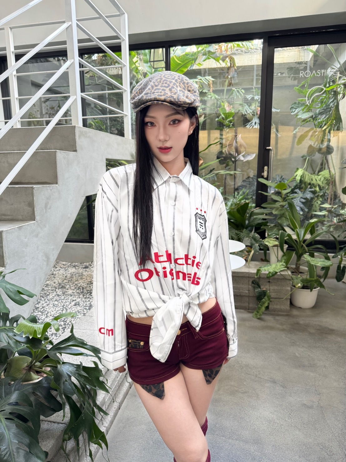  美式立領襯衫