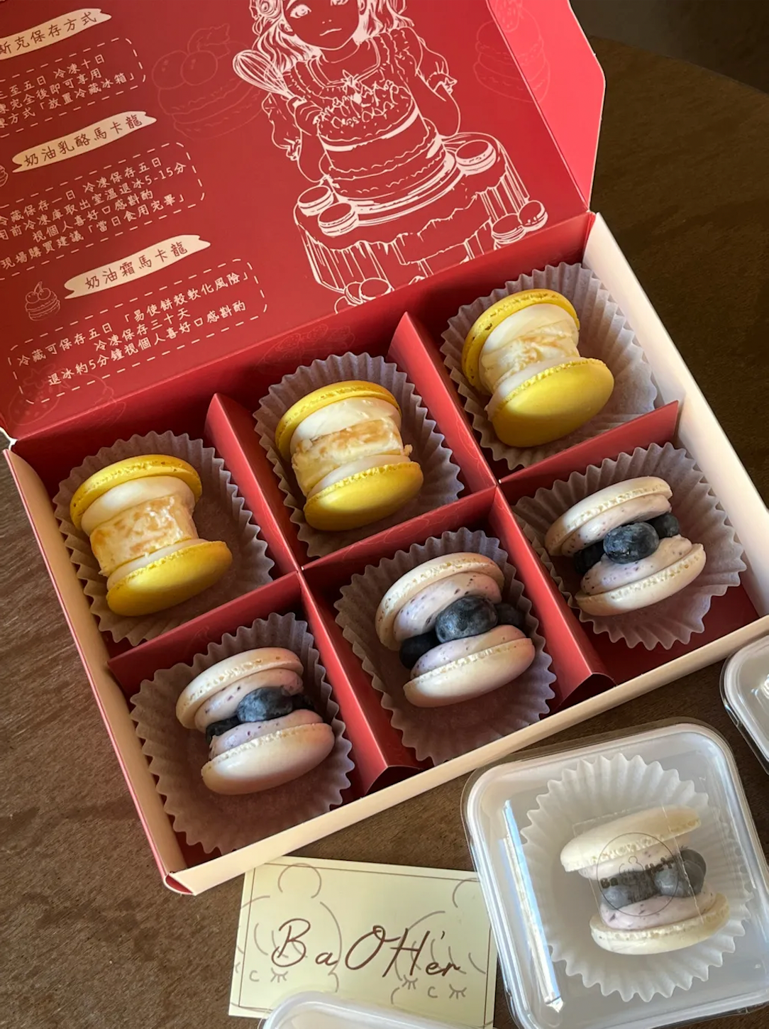 𝟐𝟏𝐋𝐔𝐑𝐀.𝟐𝟎 𝘟 𝐁𝐚𝐎𝐇𝐞’𝐫 芝士蛋糕|藍莓奶油乳酪馬卡龍六入禮盒